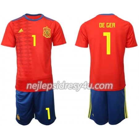 Fotbalový Dres Španělsko DE GEA 1 Dětské Domácí 2019